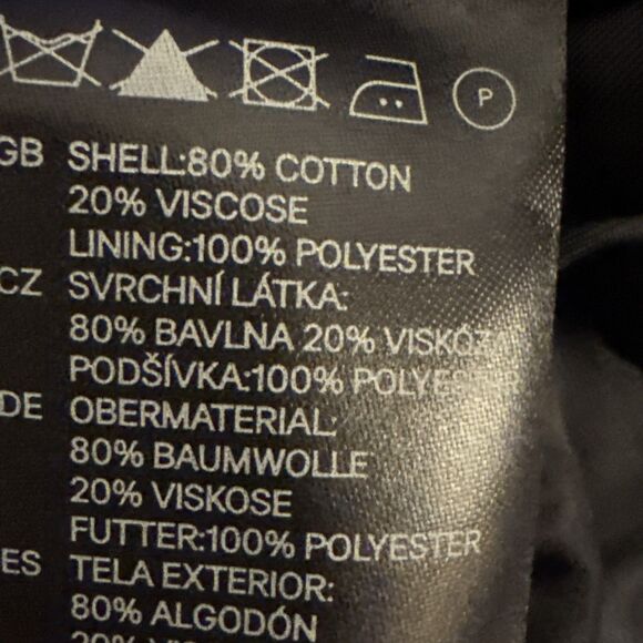 H&M Men's Blazer Sport Coat Jacket 40R Velvet Black One Button Satin Trim Lapel - Picture 3 of 11